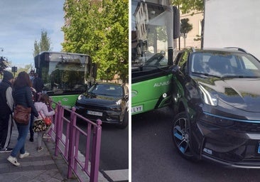 Colisión sin víctimas de un coche con un autobús en Poniente