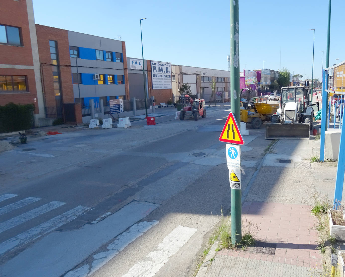 Las imágenes de las obras de la avenida de El Norte de Castilla