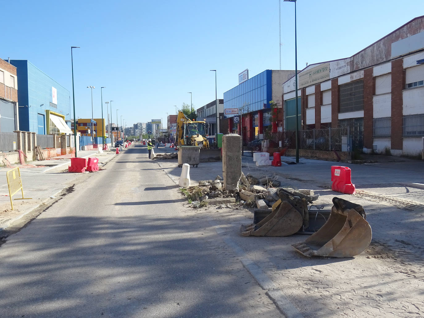 Las imágenes de las obras de la avenida de El Norte de Castilla