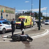 Heridos dos motoristas en dos choques simultáneos en plenos atascos de Argales