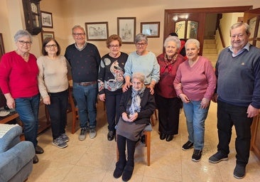 La abuela de Villabrágima celebra sus 107 años: «Quiero vivir uno más»