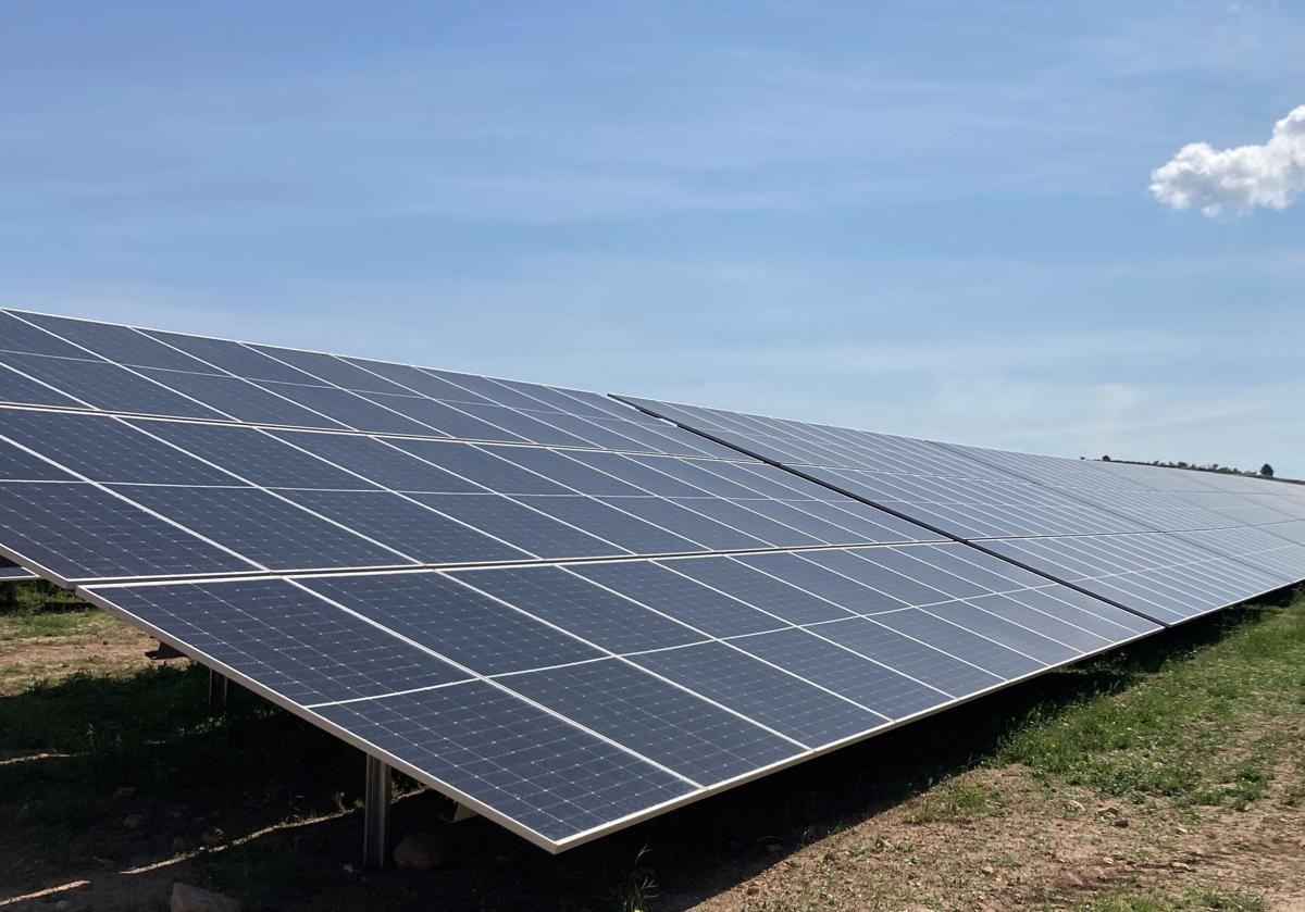 Imagen de archivo de una planta fotovoltaica.