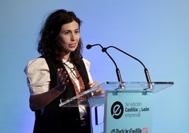 Isabel López Resina, durante su intervención ayer.