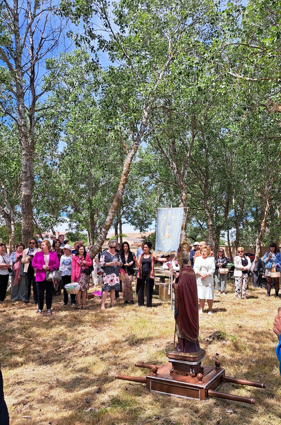 Los campos de Santa Eufemia reciben la bendición de su patrón