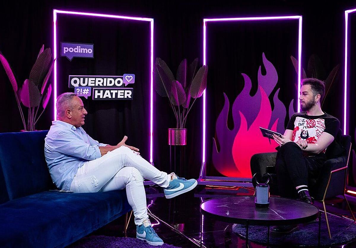 Víctor Sandoval en el programa 'Querido Hater'.