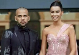 Joana Sanz y Dani Alves, en una imagen de archivo.