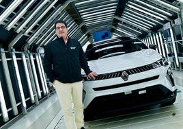 José Martín Vega, fotografiado para la entrevista en las instalaciones de Renault en Valladolid.