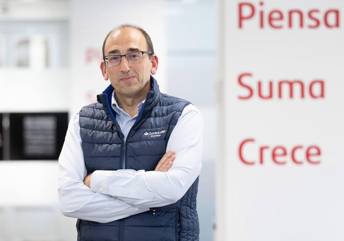 Javier Martín Clavo, director territorial de Banco Santander en Castilla y León.