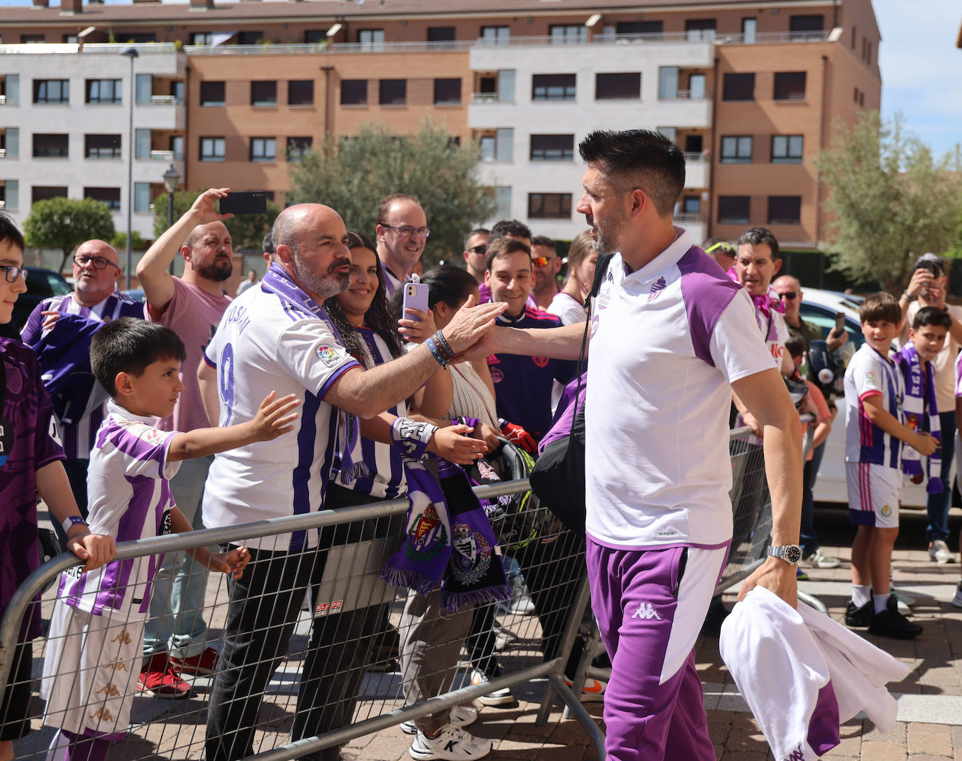 Las imágenes del espectacular ambiente previo al partido del Real Valladolid