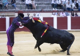 Novillada en la plaza de Toros de Valladolid durante las fiestas de San Pedro Regalado