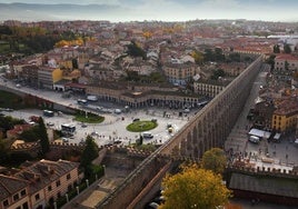 Vista general del centro de la ciudad de Segovia.