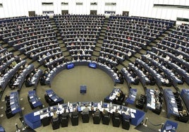 Pleno del Parlamento Europeo.