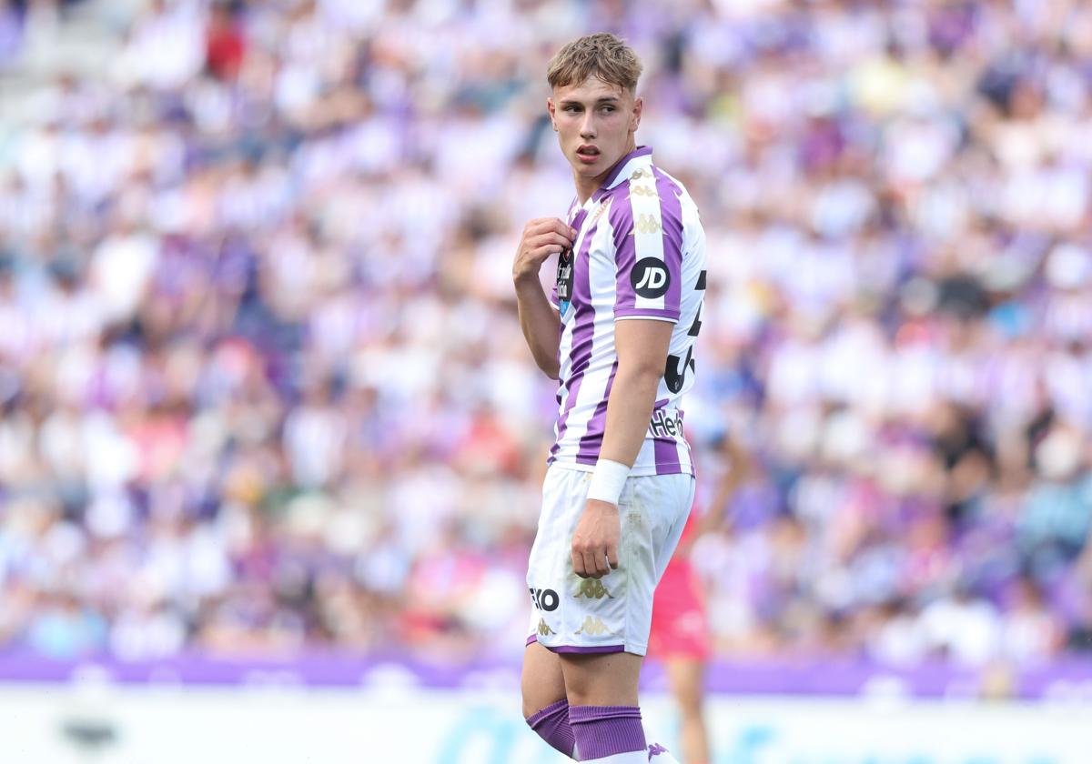 Arnu, el pasado sábado en su debut ante el Espanyol.