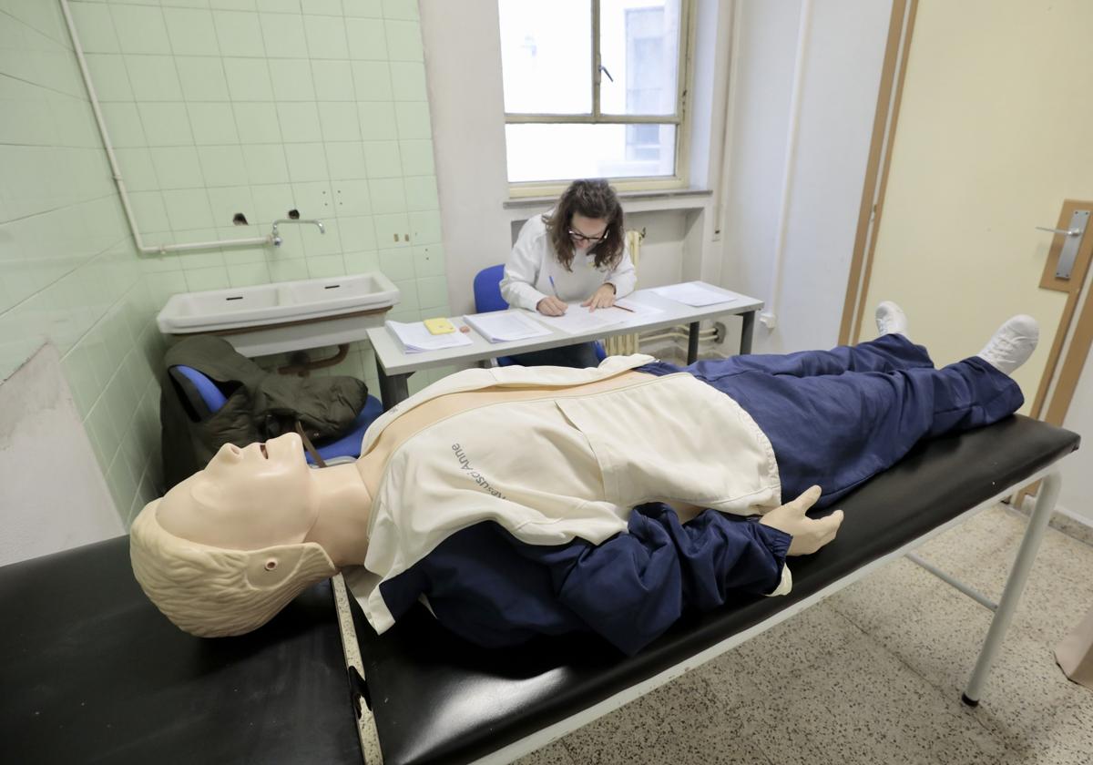 Exámenez prácticos de Medicina de Familia en la Facultad ed Valladolid.