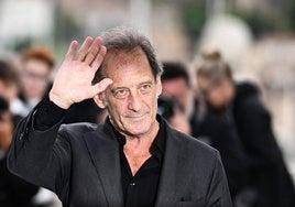 El actor Vincent Lindon, en la presentación de 'Le Deuxième Acte' en Cannes.