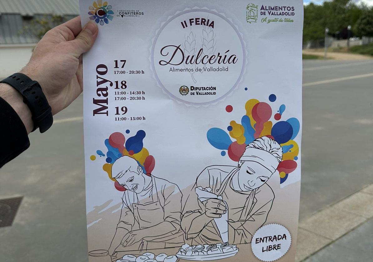 Cartel de la II Feria Dulcería, que se celebra este fin de semana.