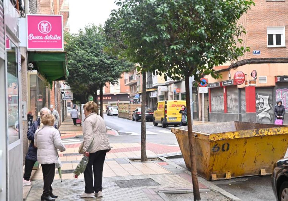 Ambiente en la calle Aurora de Valladolid.