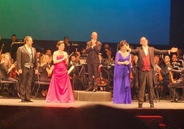 Un momento de la gala de zarzuela en el Teatro Calderón.