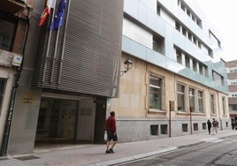 Sede judicial en la calle Menéndez Pelayo de la capital palentina.