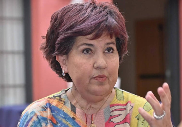 Paqui Aranda, durante la entrevista.