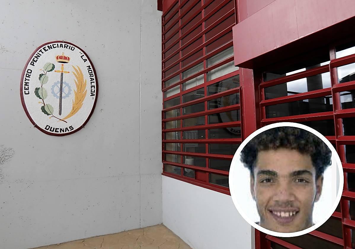 Centro peintenciario de La Moraleja, en Dueñas. A la derecha, Yousef M. Lehrech.