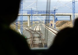 Entrada del desvío de Olmedo, en una imagen de archivo.