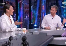 Tamara Falcó y Pablo Motos en 'El Hormiguero'.