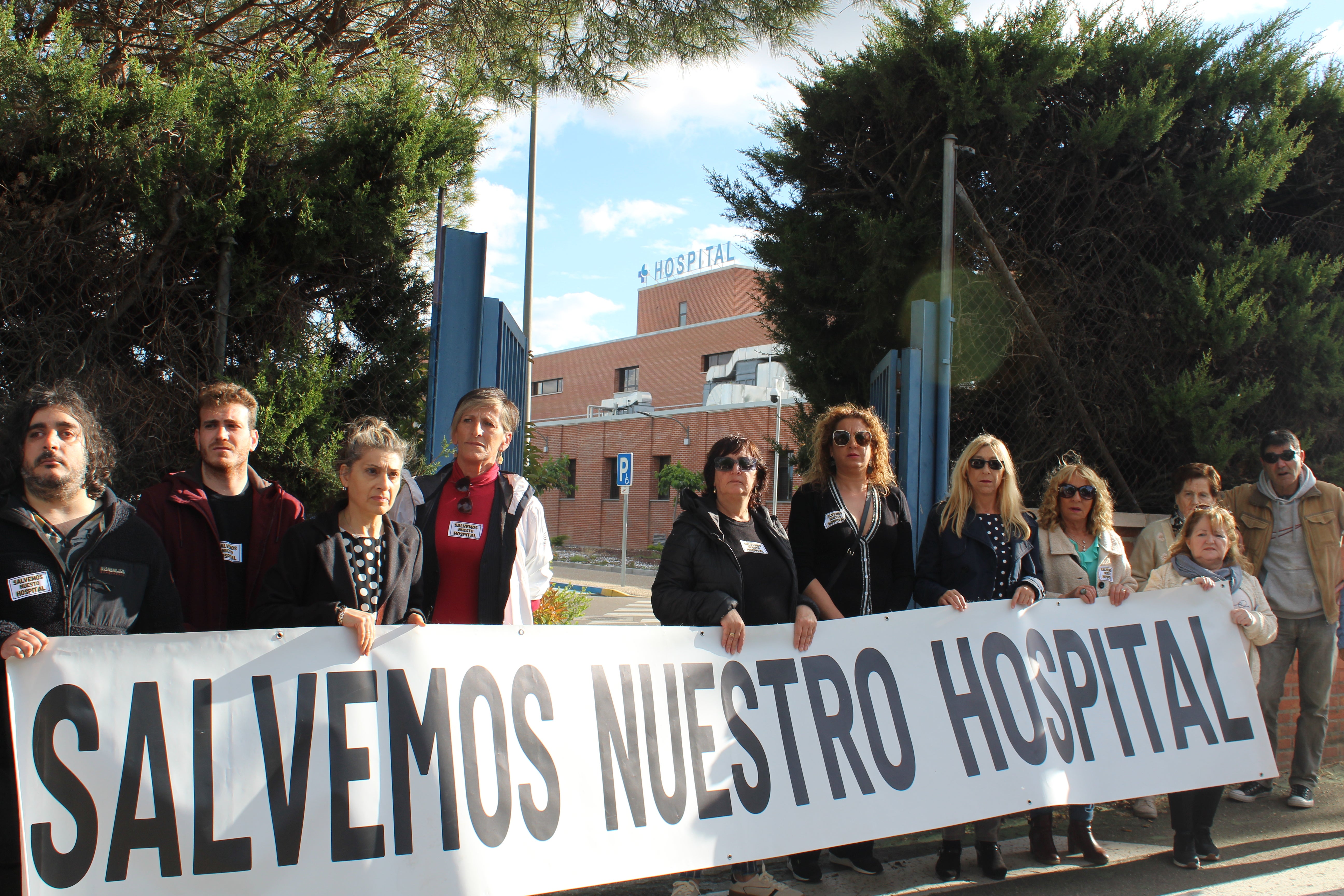 Manifestación en defensa del Hospital de Medina del Campo