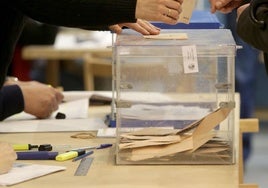 Votación en una convocatoria electoral anterior.