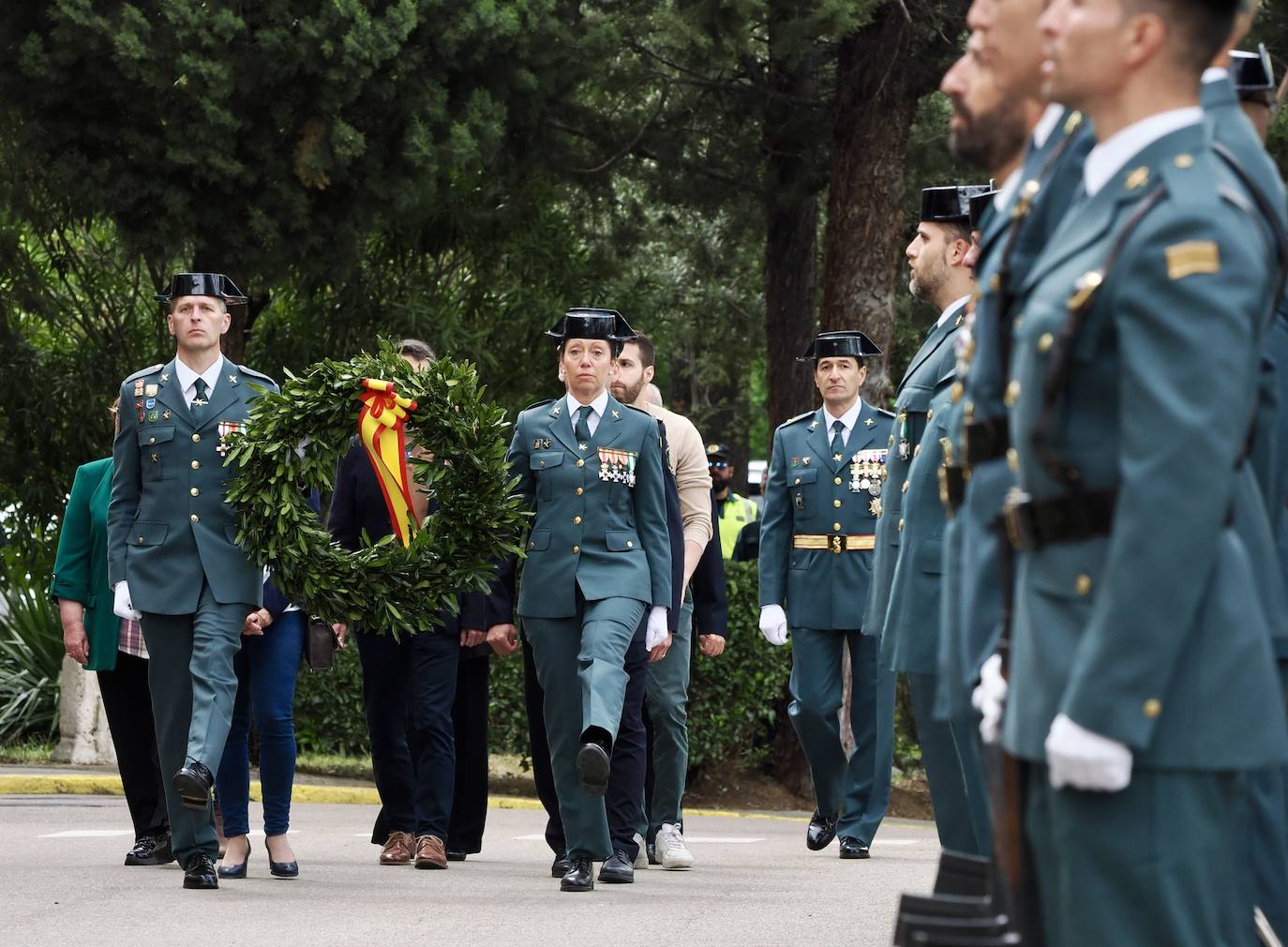 El homenaje de la Guardia Civil a 55 agentes fallecidos