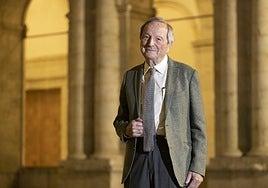El arquitecto Rafael Moneo en el Museo Patio Herriano.