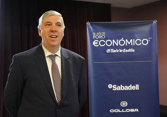 José Vicente de los Mozos, durante su intervención.