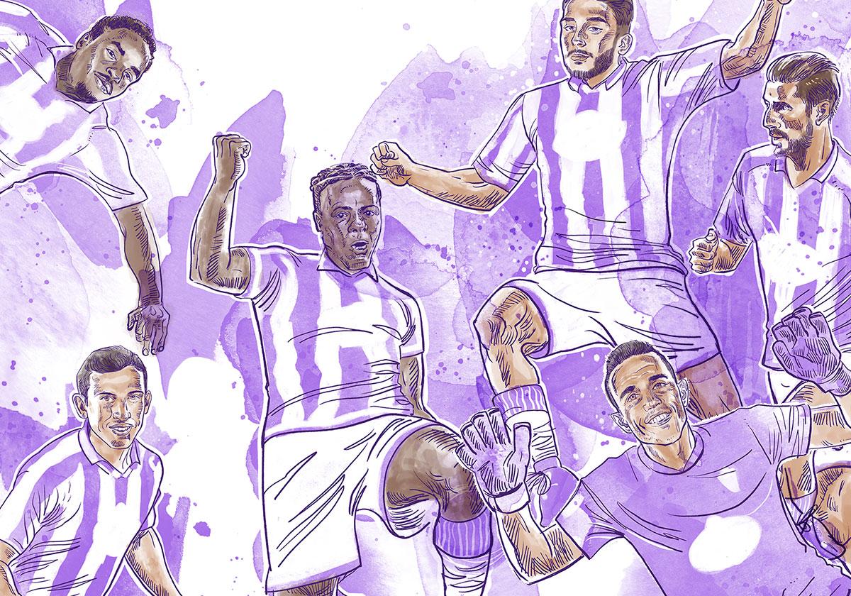 El once ideal del Real Valladolid