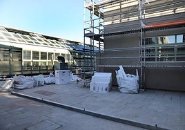 Obras de eficiencia energética, en los edificios de la 'escuela verde' del campus.