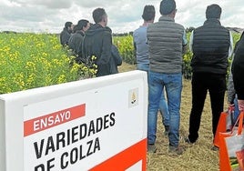 Agricultores, durante la jornada.