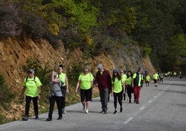 Participantes en la Marcha de Adecas.