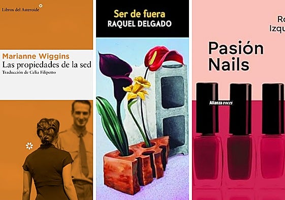 Portadas de los tres libros recomendados.