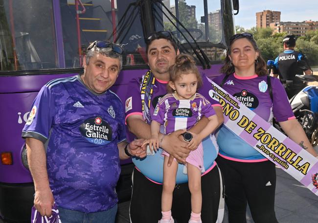 David, Luis Ángel, Cristina y la pequeña Ainara.