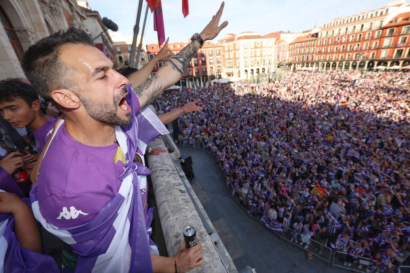 Las imágenes del Real Valladolid en el ayuntamiento