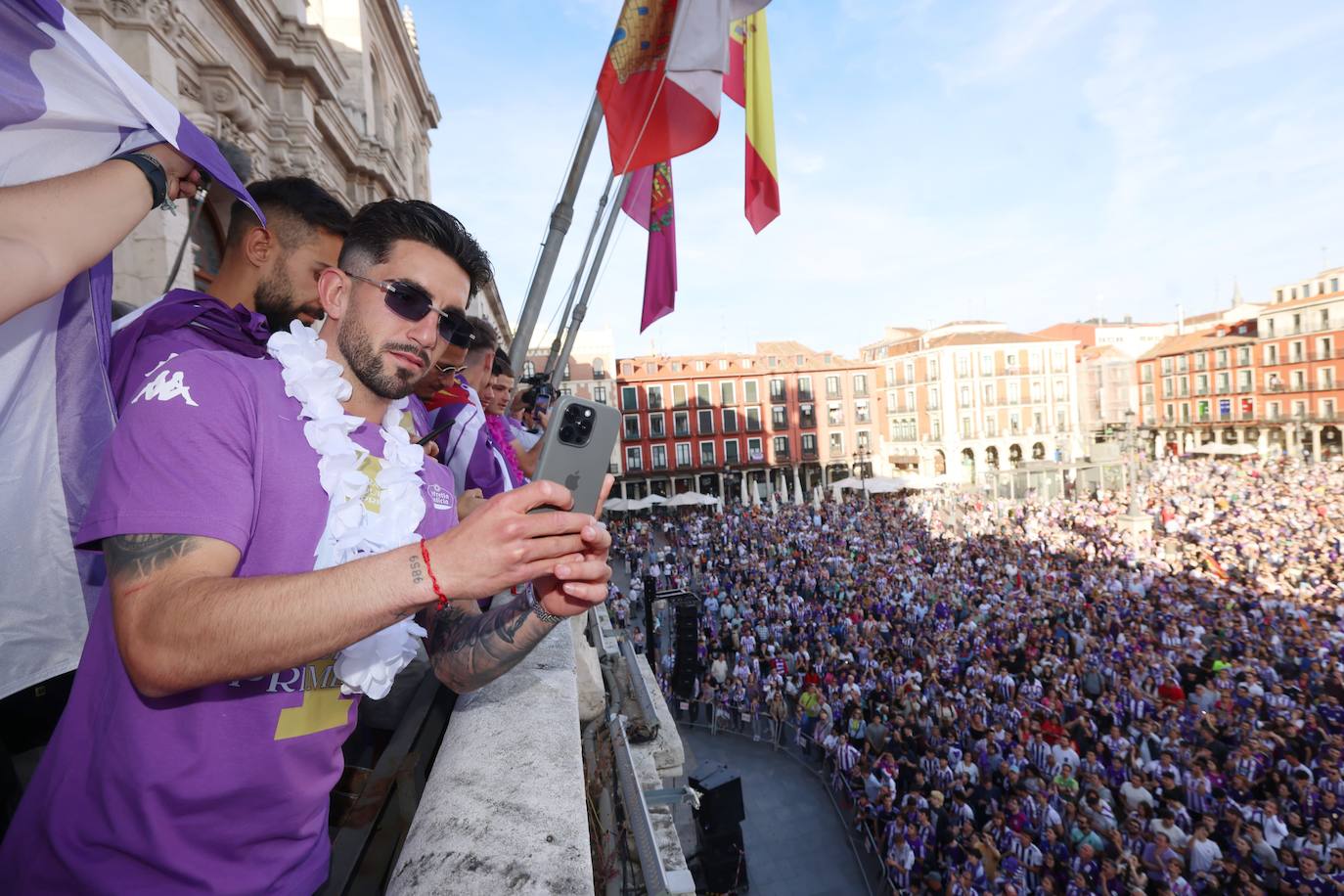 Las imágenes del Real Valladolid en el ayuntamiento