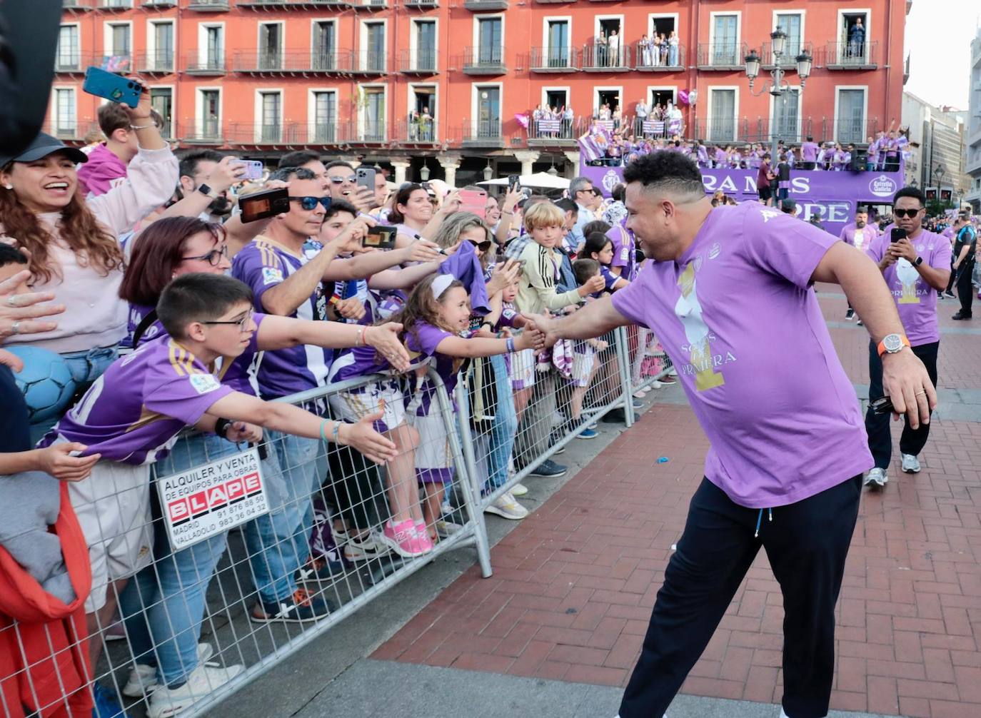 Las imágenes del Real Valladolid en el ayuntamiento