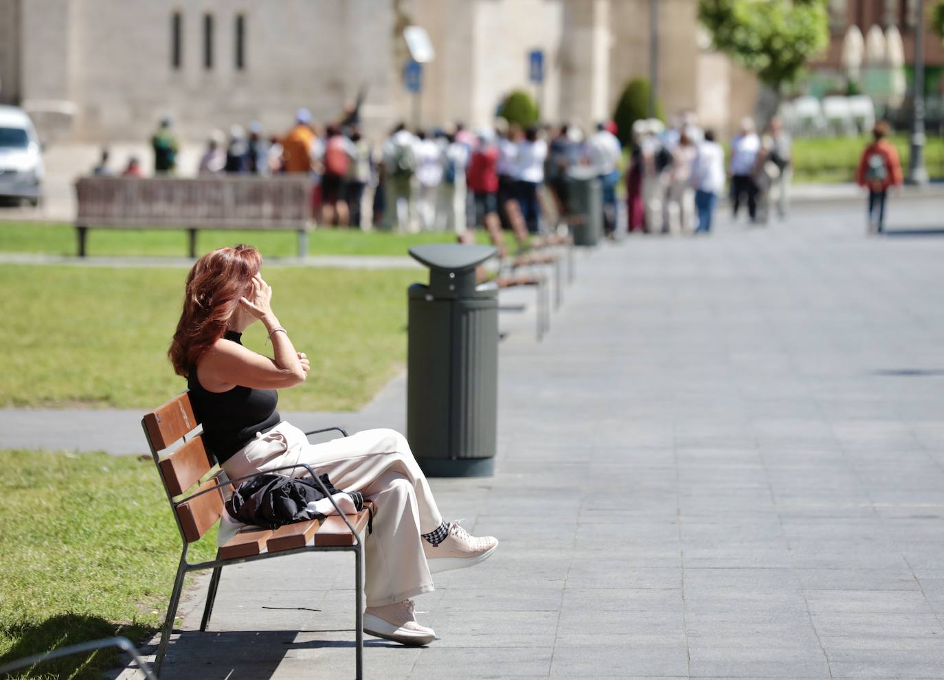 Buenas temperaturas y ambiente primaveral en Valladolid