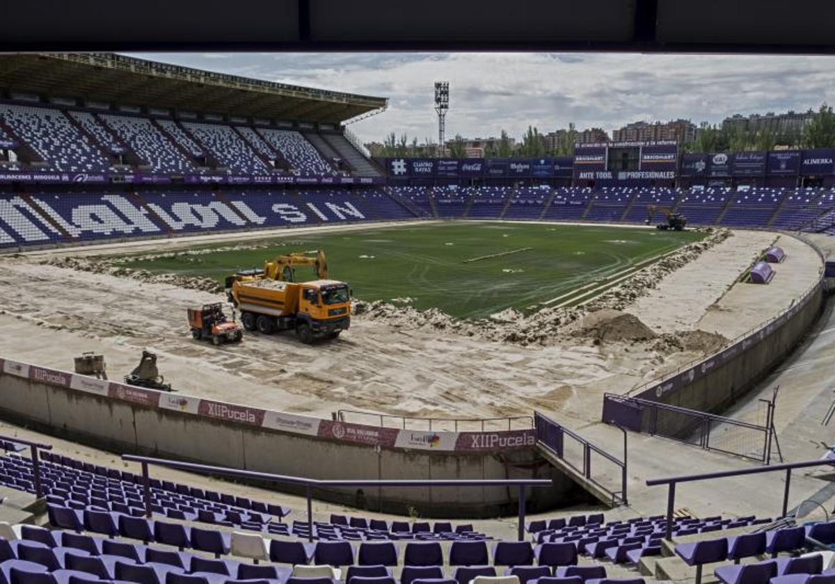 Obras de eliminación del foso de Zorrilla ejecutadas por Inexo en 2019