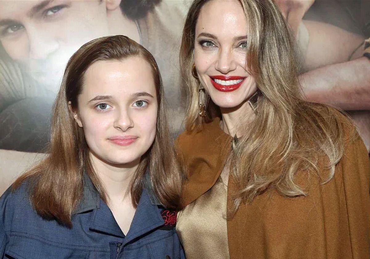 Angelina Jolie con su hija Vivienne.