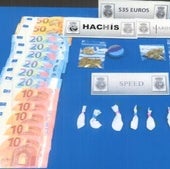 Le sorprenden con speed, cannabis y dinero y alega que es para el alquiler