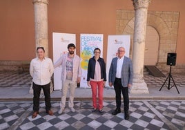 Javier Martín del Río, Javier Pérez Lázaro, Inmaculada Martínez y Alfonso Centeno, durante la presentación.