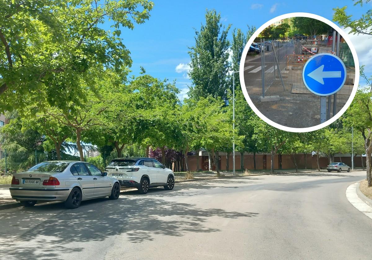 Parquesol recupera otro tramo de aparcamientos y el acceso peatonal al centro de salud