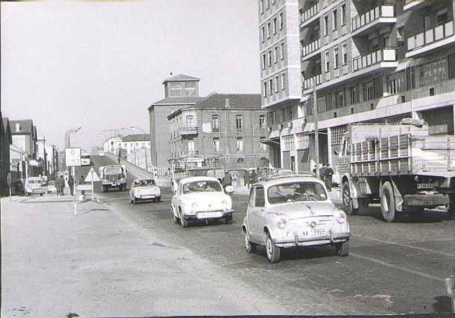 El viaducto actual, en una imagen de los años 70.