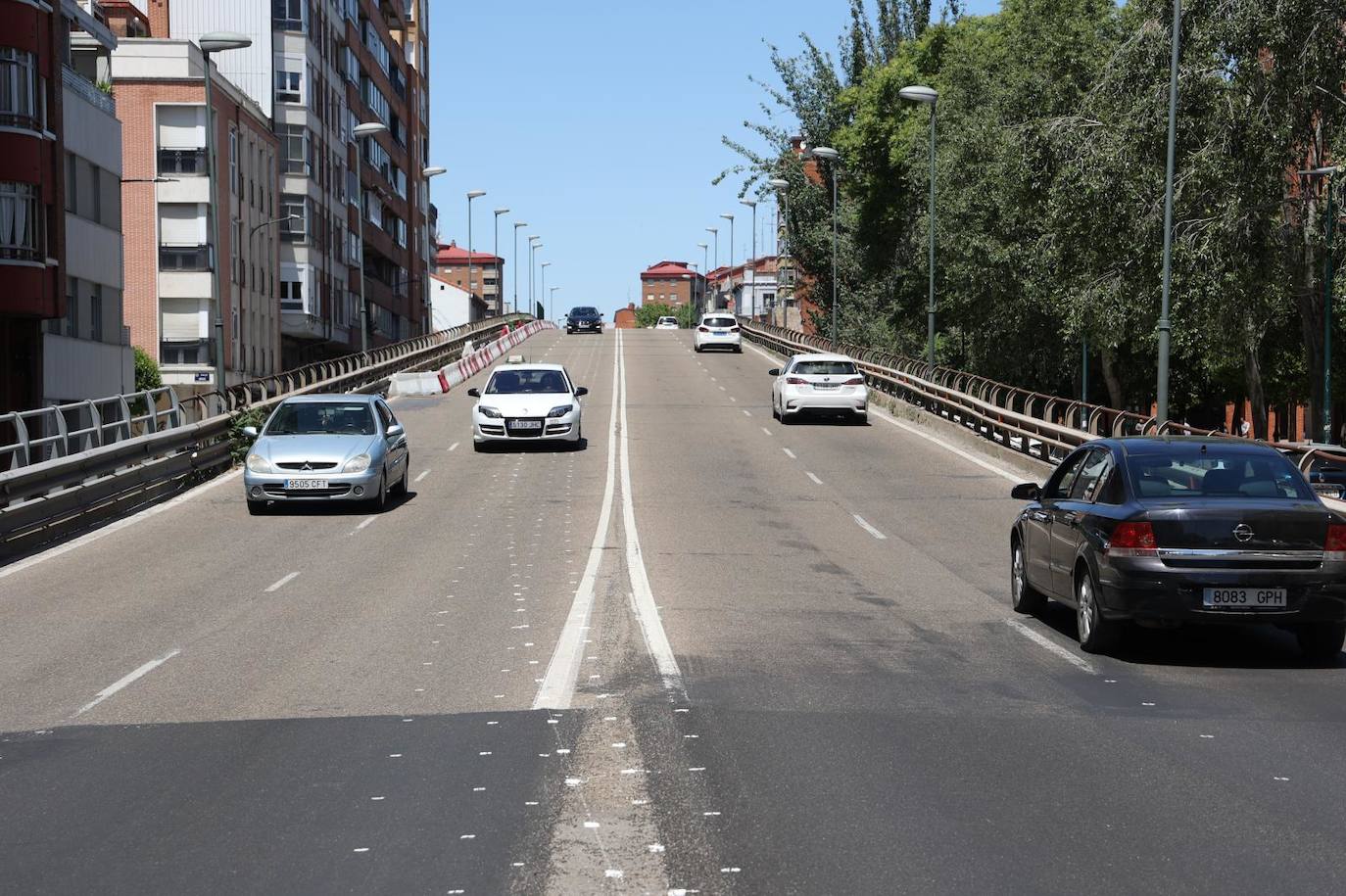 Tráfico y obras en el viaducto de Arco de Ladrillo