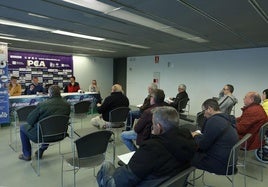 Asamblea extraordinaria de socios del Palencia Cristo el pasado 18 de abril.